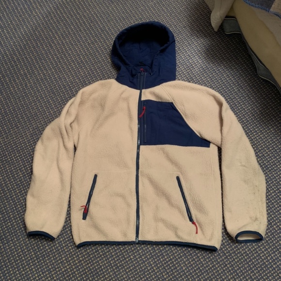 J crew sherpa hoodie mens Clearance